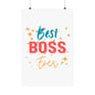 Best Boss Ever Vertical Poster, Inspirational Office Decor,  Motivational Art