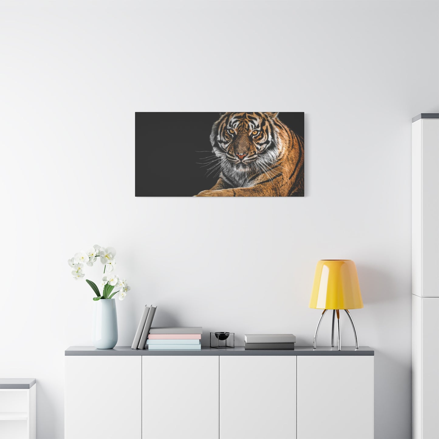 Majestic Tiger Canvas Art, Perfect for Animal Lovers, Home Decor, Gift for Wildlife Enthusiasts, Modern Wall Art, 1.25" Depth