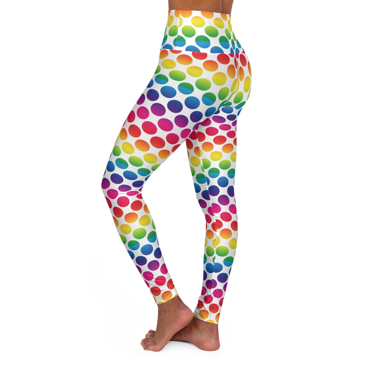 Colorful High Waisted Yoga Leggings, Activewear, Fitness Leggings, Yoga Pants, Gym Wear, Festival Attire