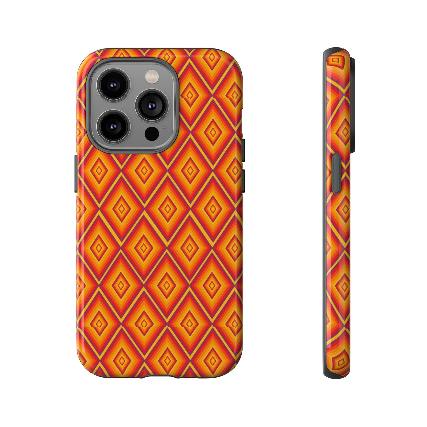 Geometric Phone Case, Tough Cases for Protection, Stylish Smartphone Cover, Vibrant Patterned Phone Accessory, Unique Gift Idea, [...]