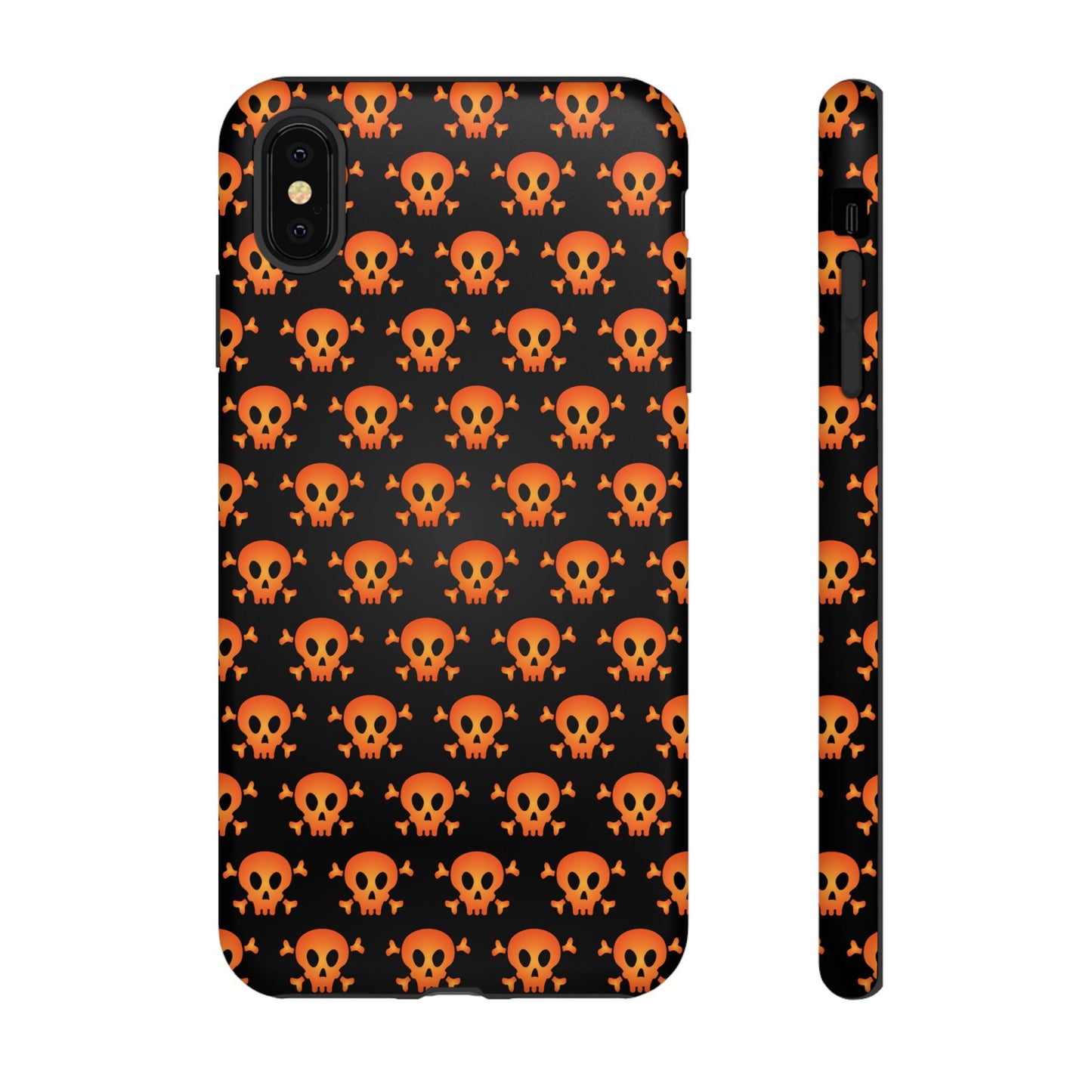 Halloween Skull Phone Case, Spooky Mobile Cover, Trick or Treat Accessory, Goth Gift, Skull Pattern Design
