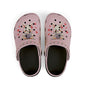 Kids Pink Bunny Clogs — Cute EVA Foam Slip-On Shoes with Hearts