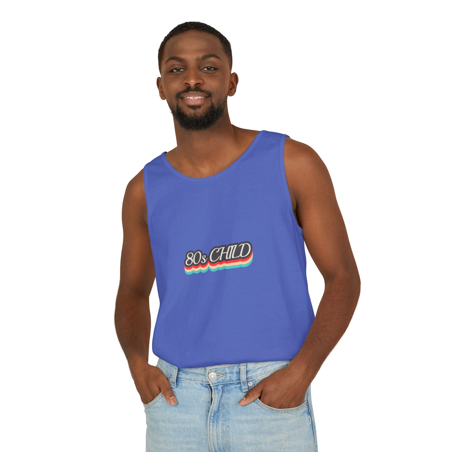 80s Child Unisex Tank Top | Retro Summer Wear, Vintage Style Shirt, Gift for 80s Lovers, Bohemian Fashion, Nostalgic Apparel