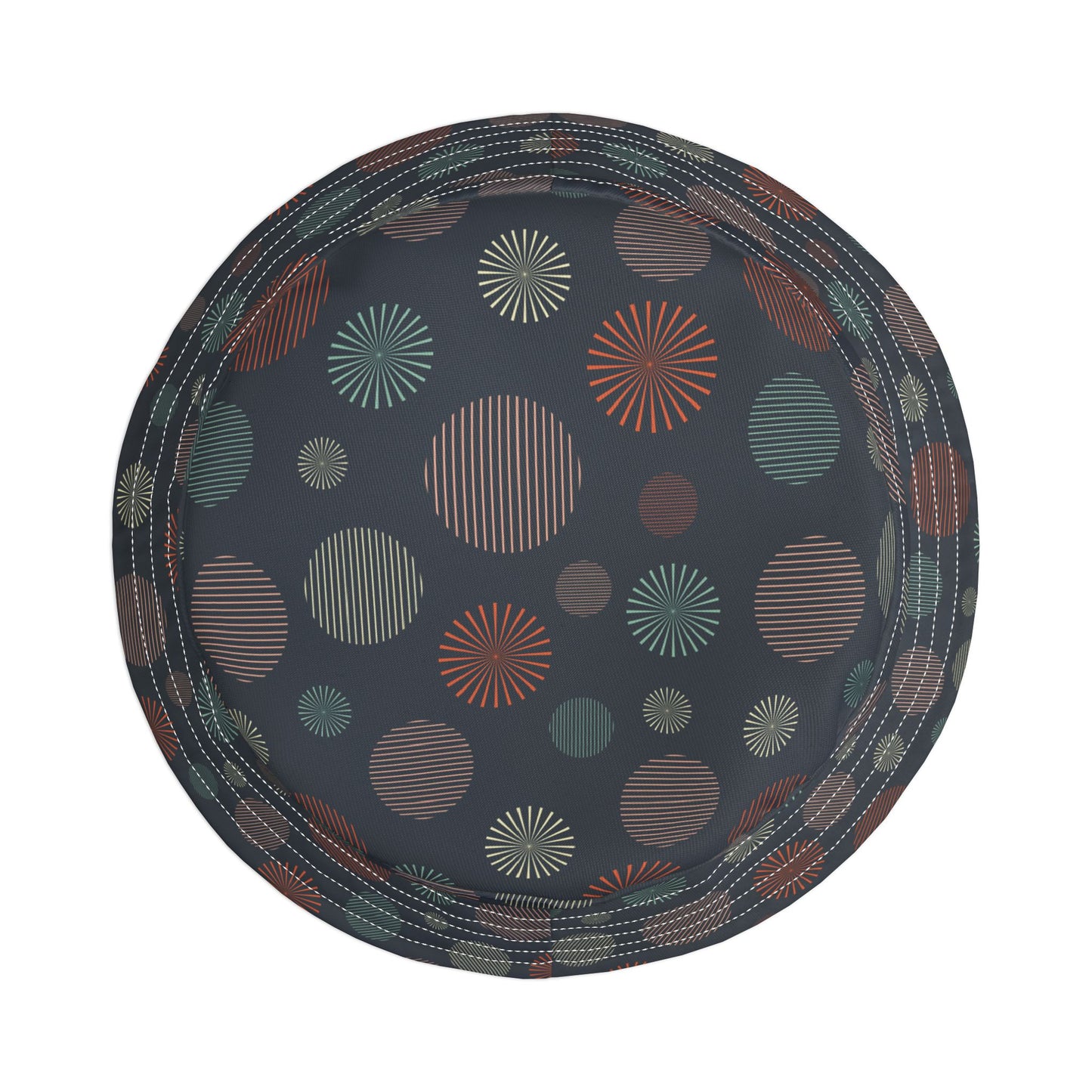 Bucket Hat — Dark Confetti Dot Pattern, Stylish Sun & Festival Accessory