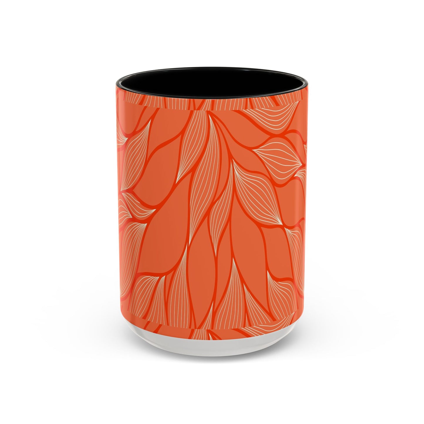 Stylish Accent Coffee Mug, Floral Pattern Drinkware, Unique Gift for Coffee Lovers, Home Decor, Kitchenware, Vibrant Design