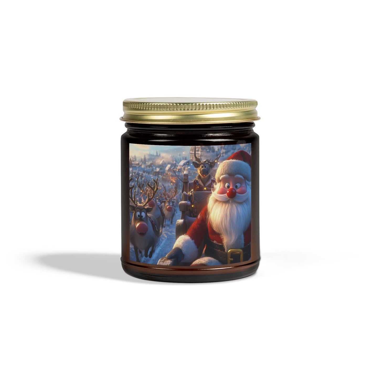 Festive Scented Candles, Christmas Decor, Holiday Gifts, Cozy Nights, Home Fragrance, Santa-themed