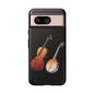 Musical Instrument Phone Case - Violin & Banjo Design, Music Lover Gift, Unique Phone Cover, Holiday Gift, Durable Tough Cases
