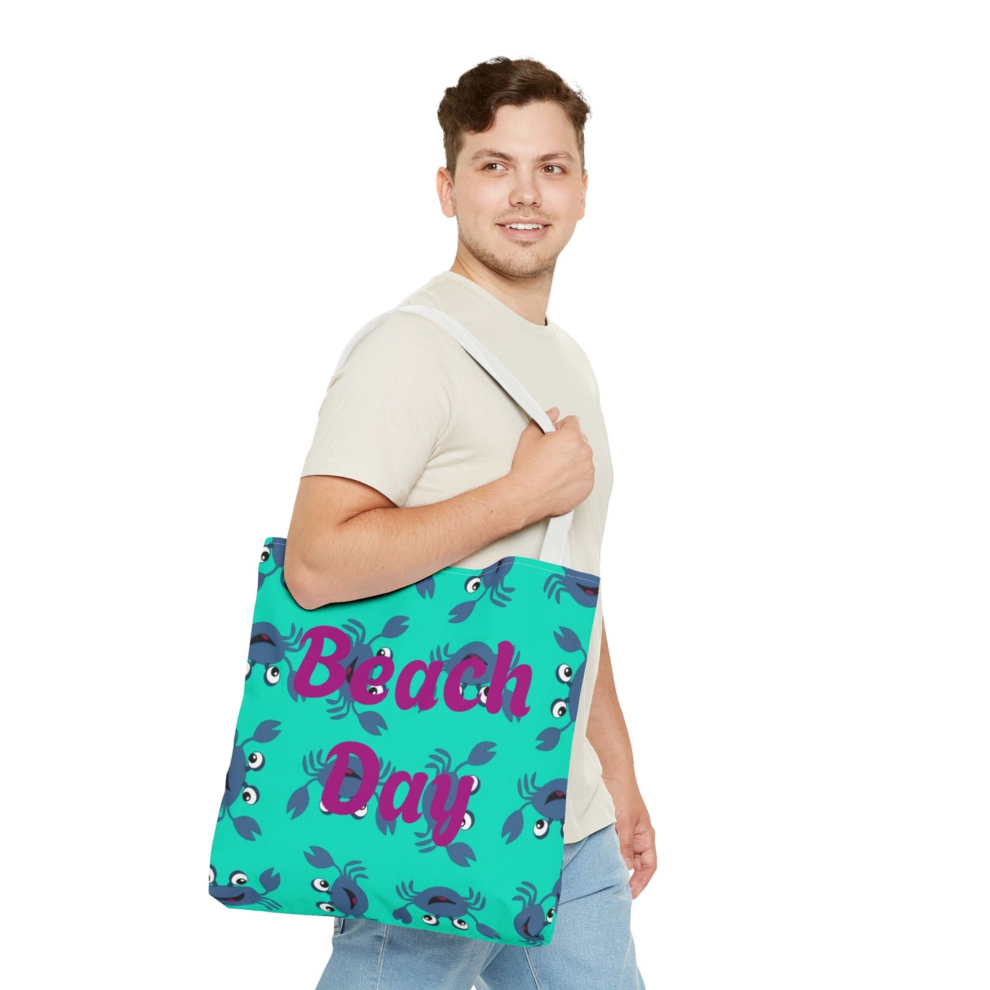 Beach Day Tote Bag, Summer Beach Essentials, Gift for Ocean Lovers, Eco-Friendly Shopping Bag, Fun Beach tote, Casual Day Out.