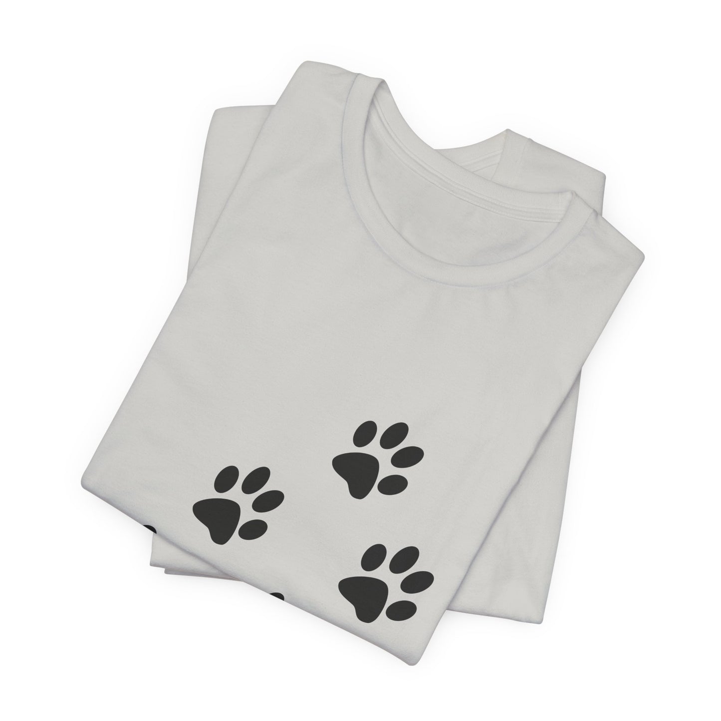 Paw Print Short Sleeve Tee | Unisex Animal Lover Shirt, Pet Owner Gift, Casual Wear, Gifts for Dog Lovers, Comfortable T-Shirt
