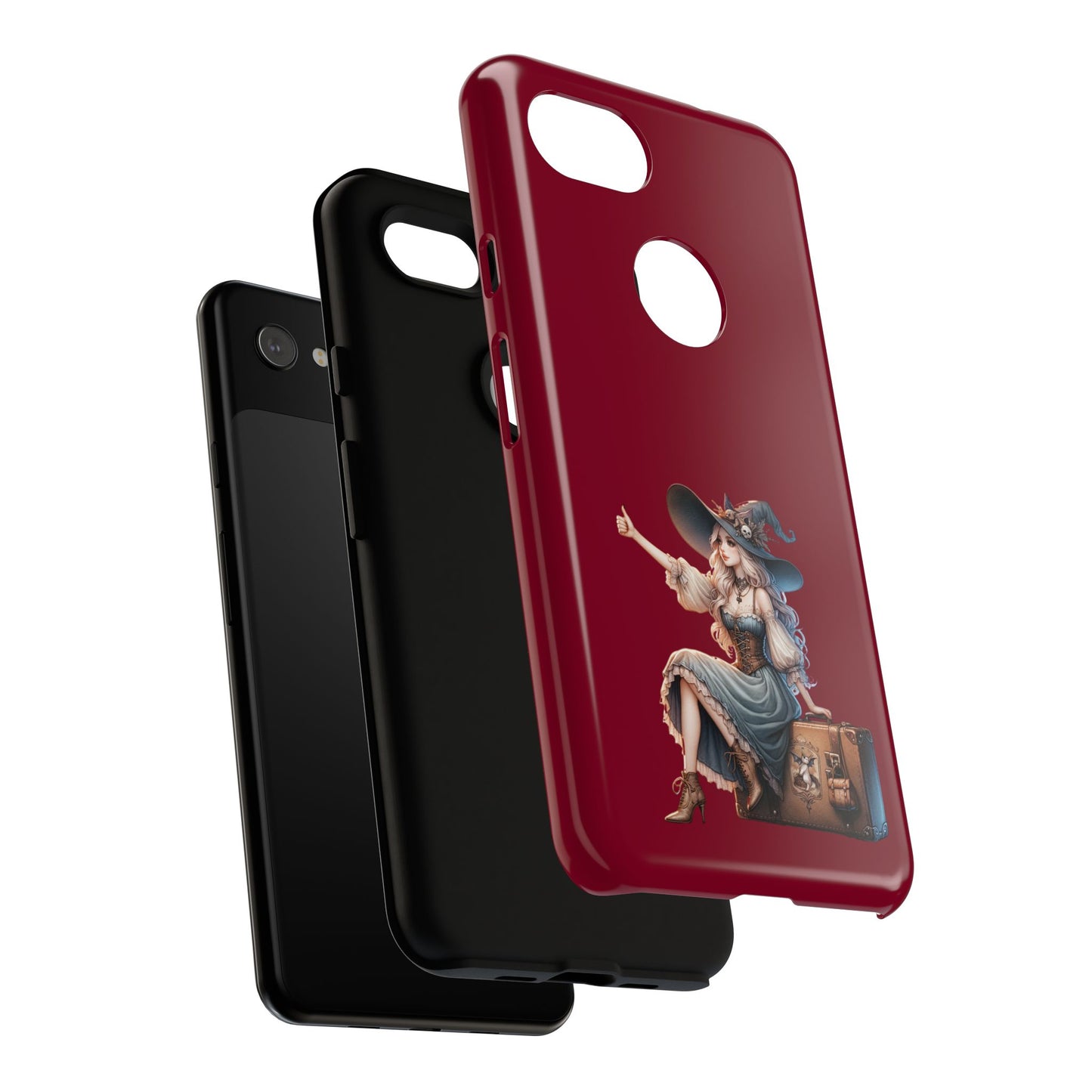Witchy Phone Case - Magical, Durable - Halloween Gift, Cosplay Accessory, Cute Witch Design