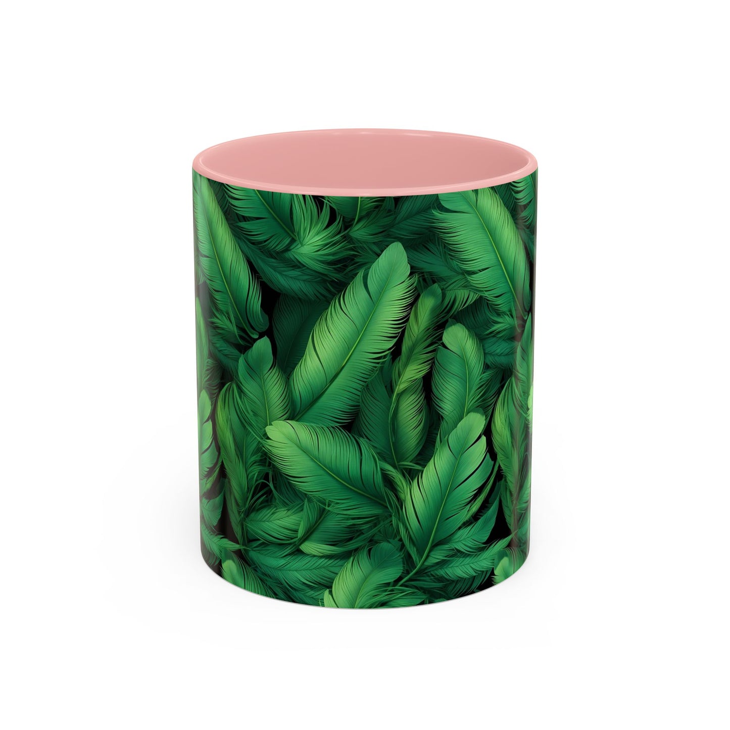 Tropical Leaf Coffee Mug - Green Botanical Drinkware, Ideal Gift for Nature Lovers, Home Decor, Tropical Theme, Eco-Friendly Beverage