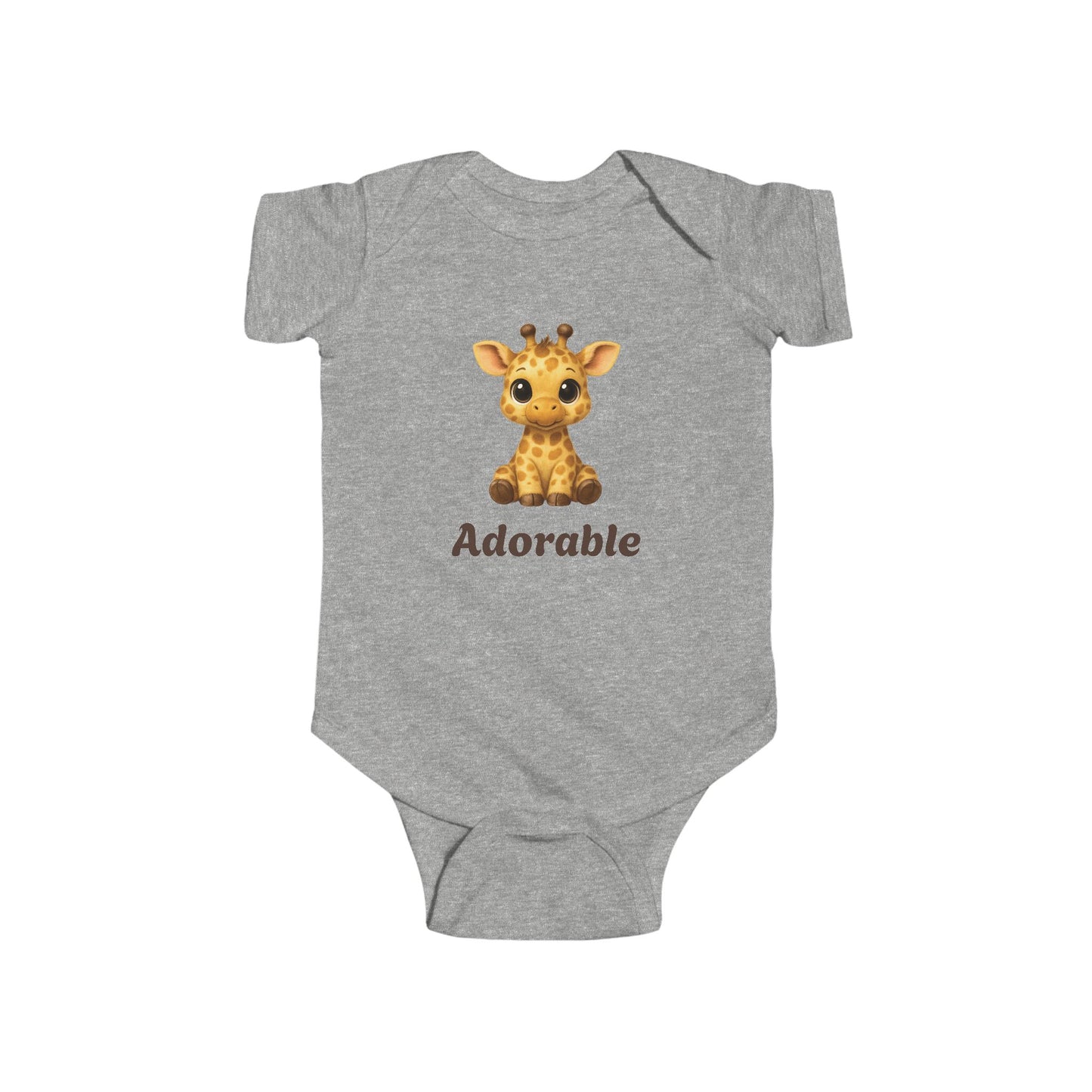 Adorable Giraffe Baby Bodysuit, Cute Infant Outfit, Baby Shower Gift