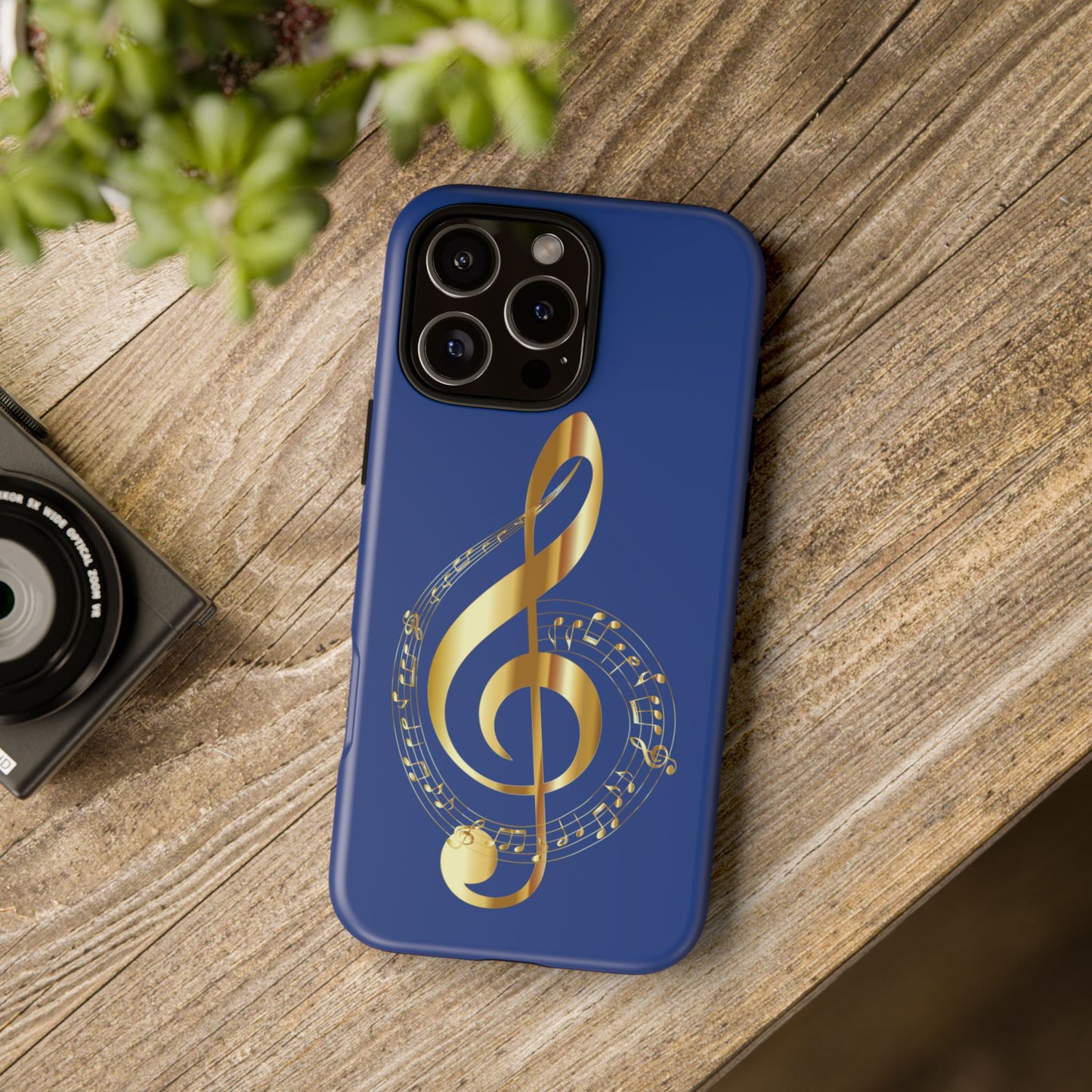 Tough Cases Blue and Gold Musical Note