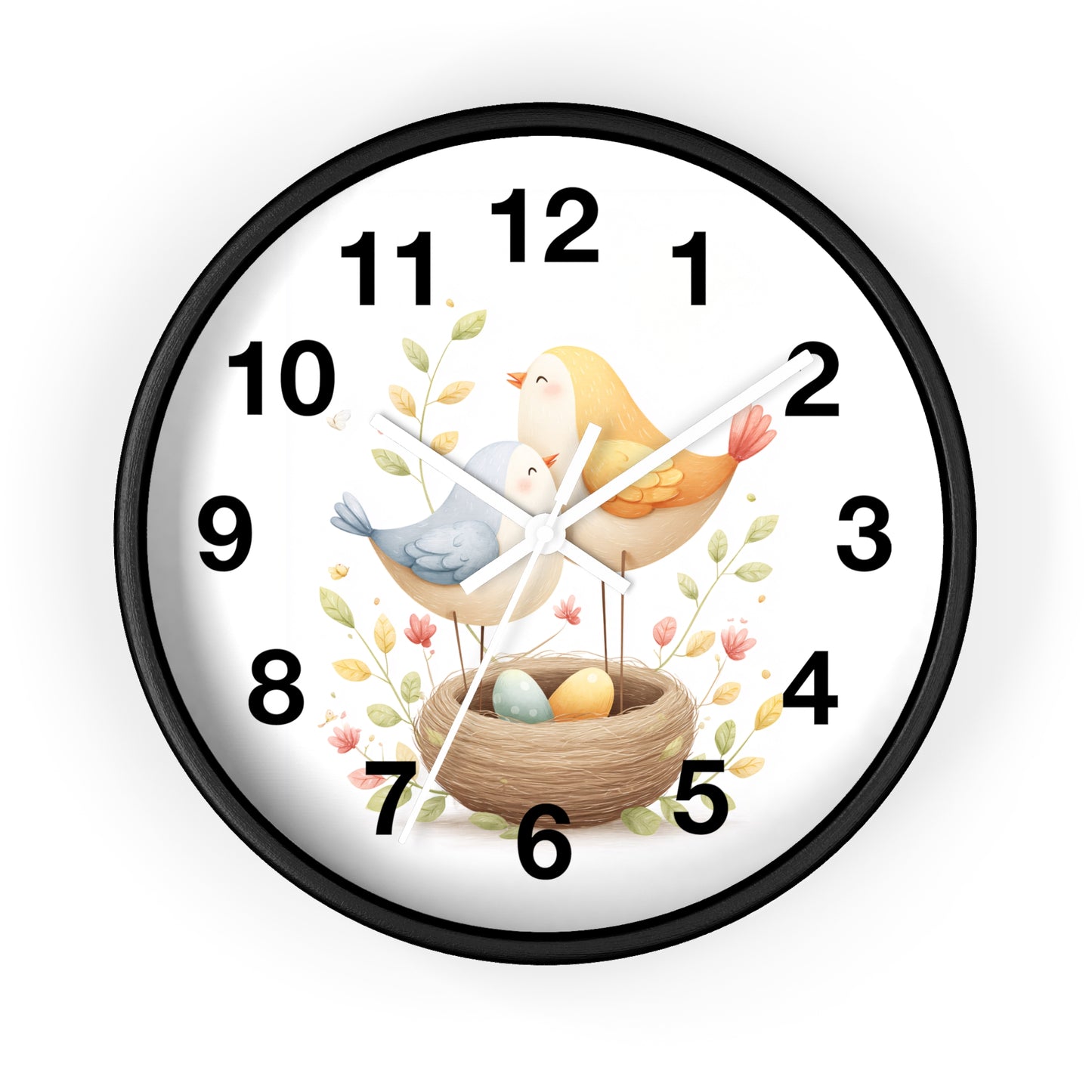 Charming Bird Nest Wall Clock | Nature-Inspired Decor, Gift for Bird Lovers, Home Decoration, Springtime Gift, Unique Wall Art