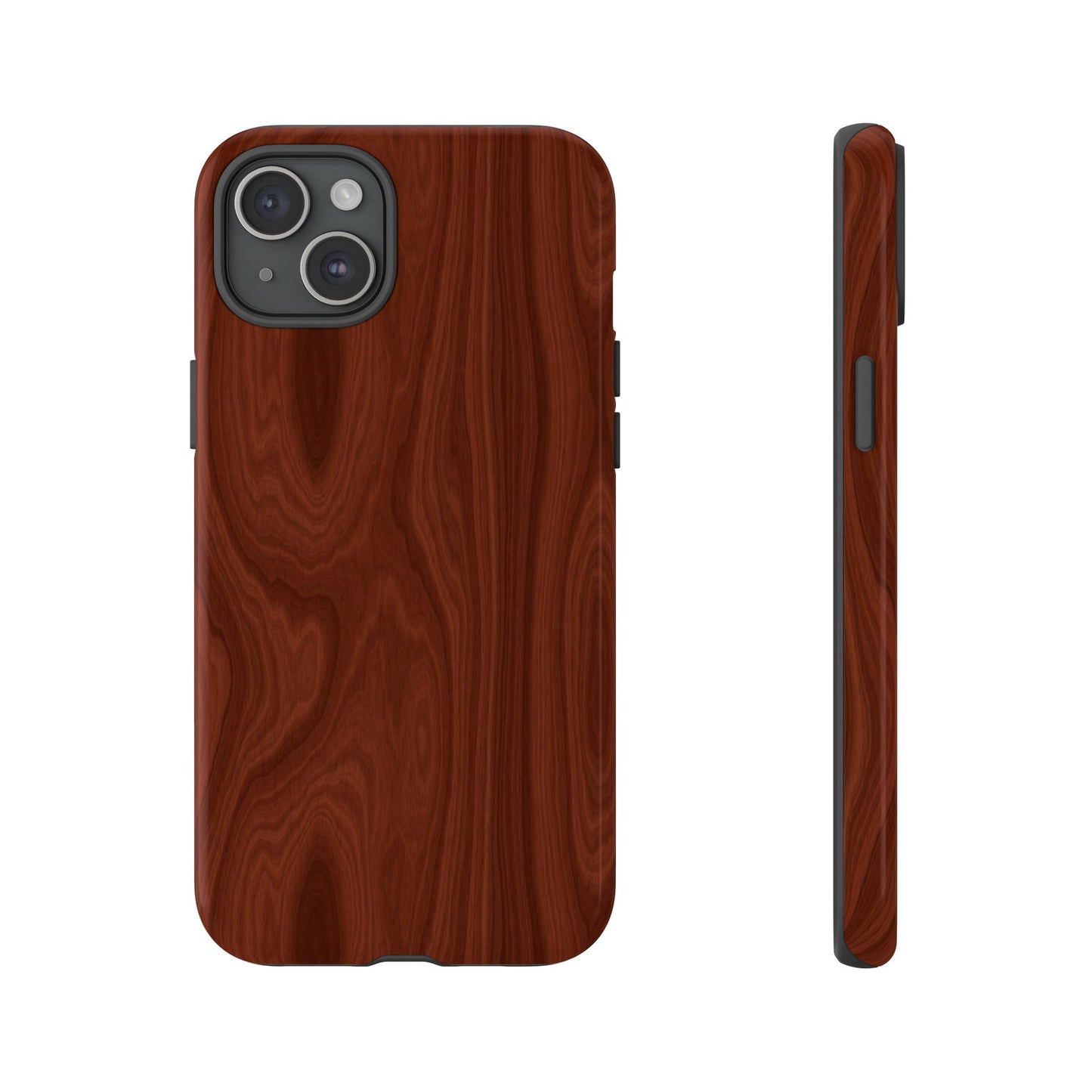 Wood Grain Phone Case, Stylish Tough Cases, Nature-Inspired Protective Cover, Unique Gifts for Him and Her, Eco-Friendly Tech Accessory