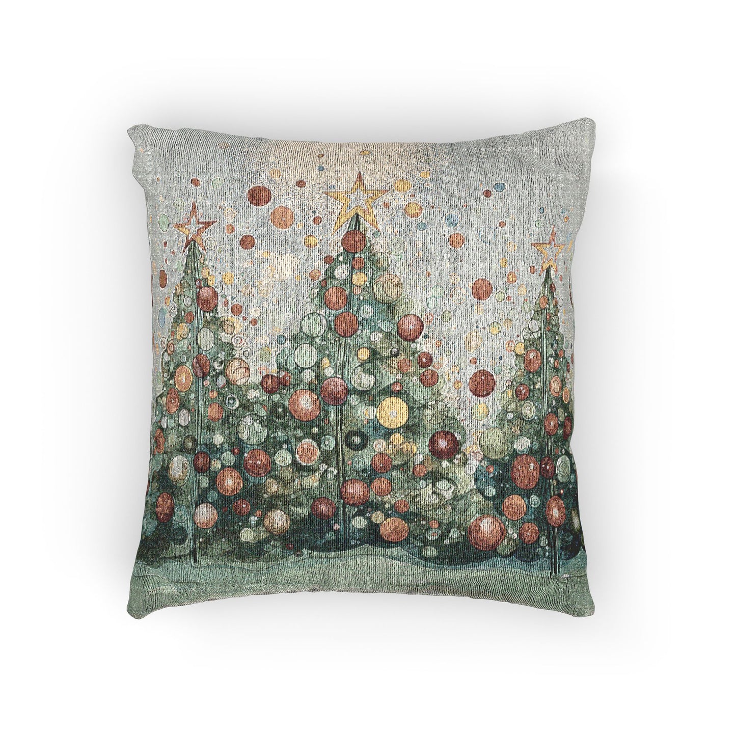 Cozy Christmas Woven Pillow, Holiday Decor, Festive Home Accent, Christmas Gift, Seasonal Cushion
