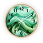 Serene Abstract Green Wall Clock, Modern Home Decor, Relaxing Timepiece, Gifts for Nature Lovers, Minimalist Wall Art