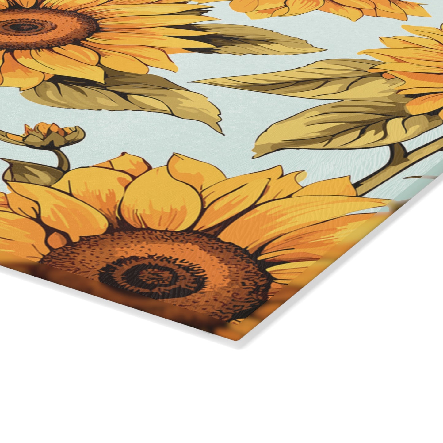 Sunflower Glass Cutting Board  Kitchen Decor,