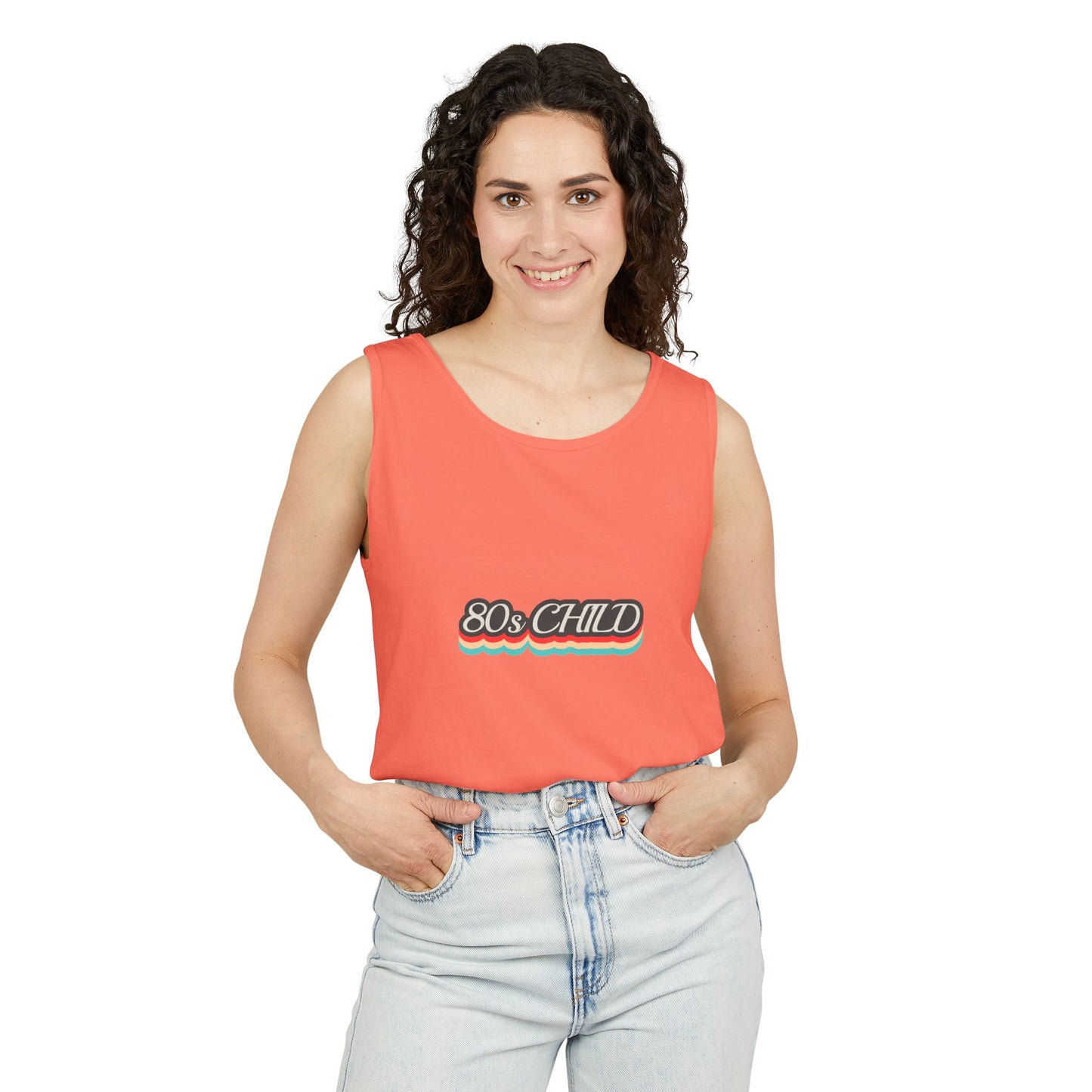 80s Child Unisex Tank Top | Retro Summer Wear, Vintage Style Shirt, Gift for 80s Lovers, Bohemian Fashion, Nostalgic Apparel
