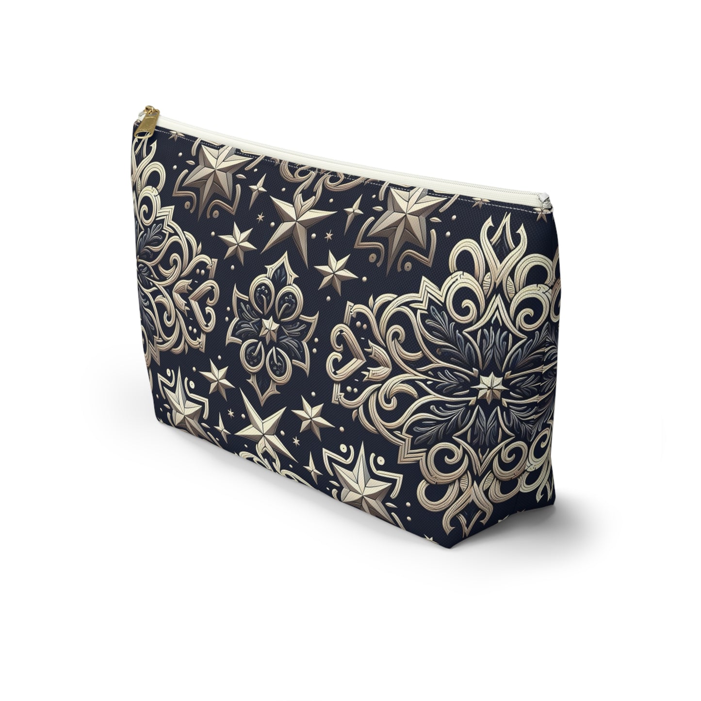 Elegant Starry Pattern Accessory Pouch | Makeup Bag, Travel Organizer, Gift for Her, Stylish Storage, Cosmetology Essentials