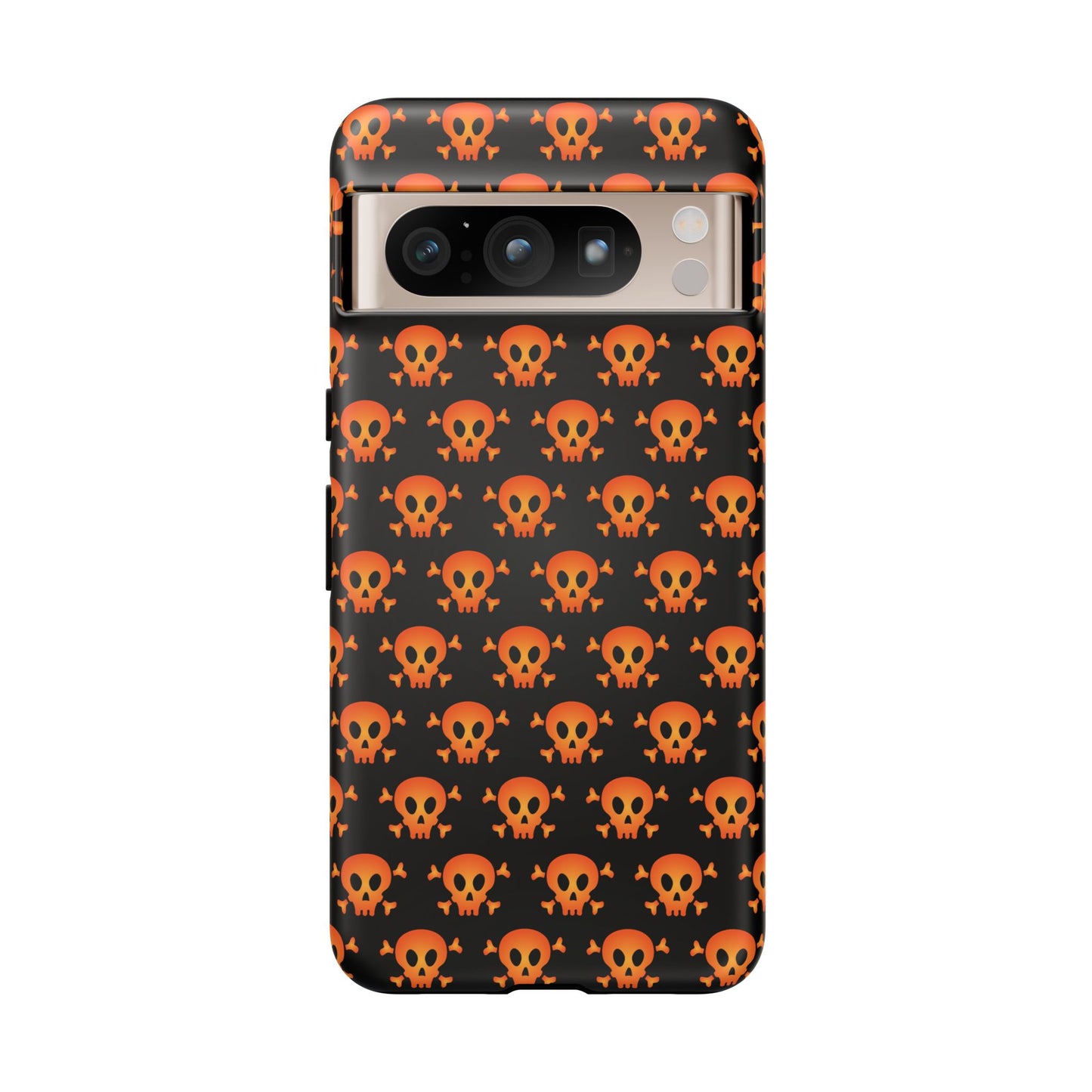 Halloween Skull Phone Case, Spooky Mobile Cover, Trick or Treat Accessory, Goth Gift, Skull Pattern Design