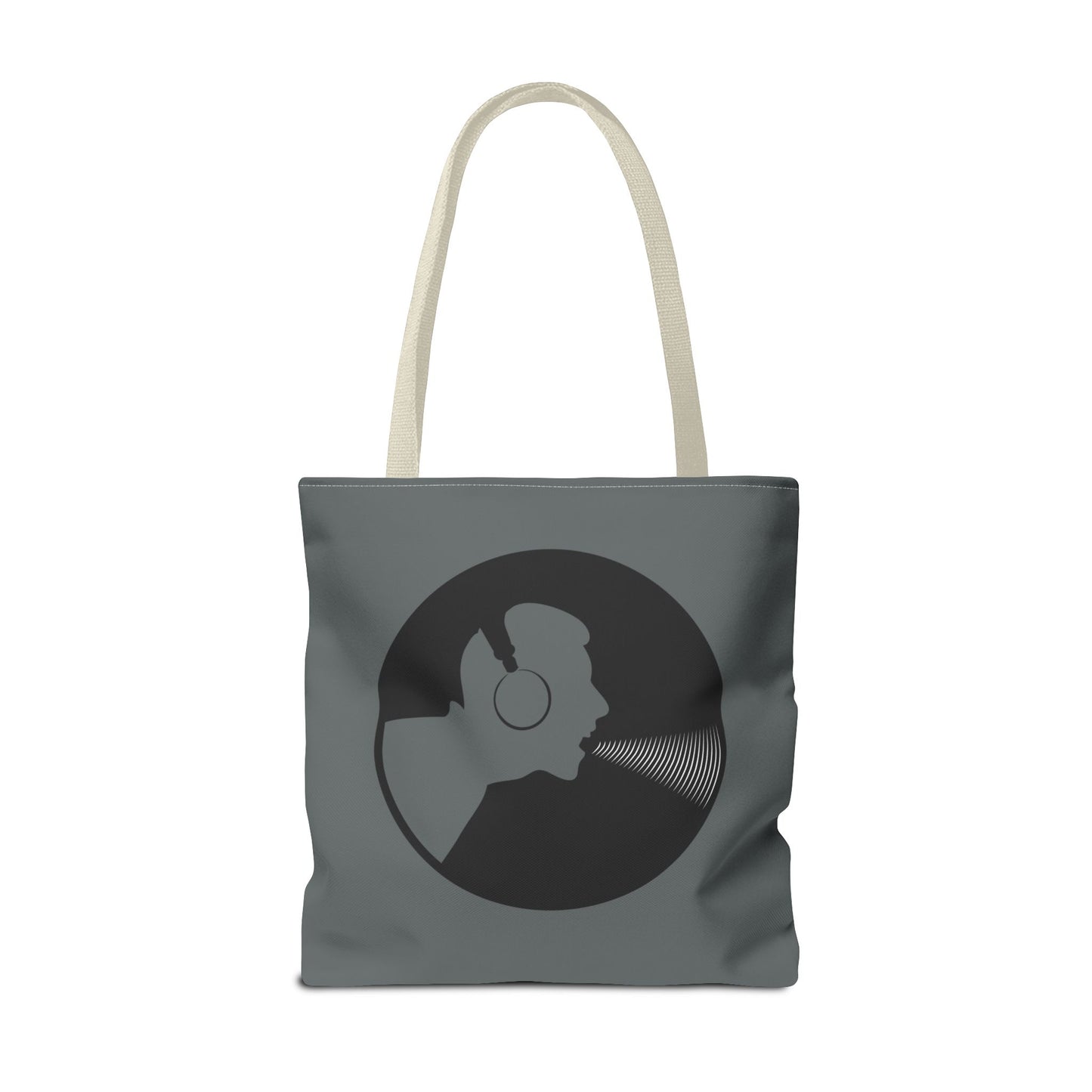 Music Lover's Tote Bag, Stylish Bag for Vinyl Enthusiasts, Gift for Music Lovers, Unique Shopping Tote, Record Player Accessory