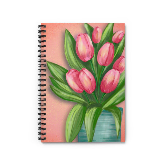 Floral Inspiration Spiral Notebook - Perfect for Journaling, School, Gifts, Stationery, Floral Decor