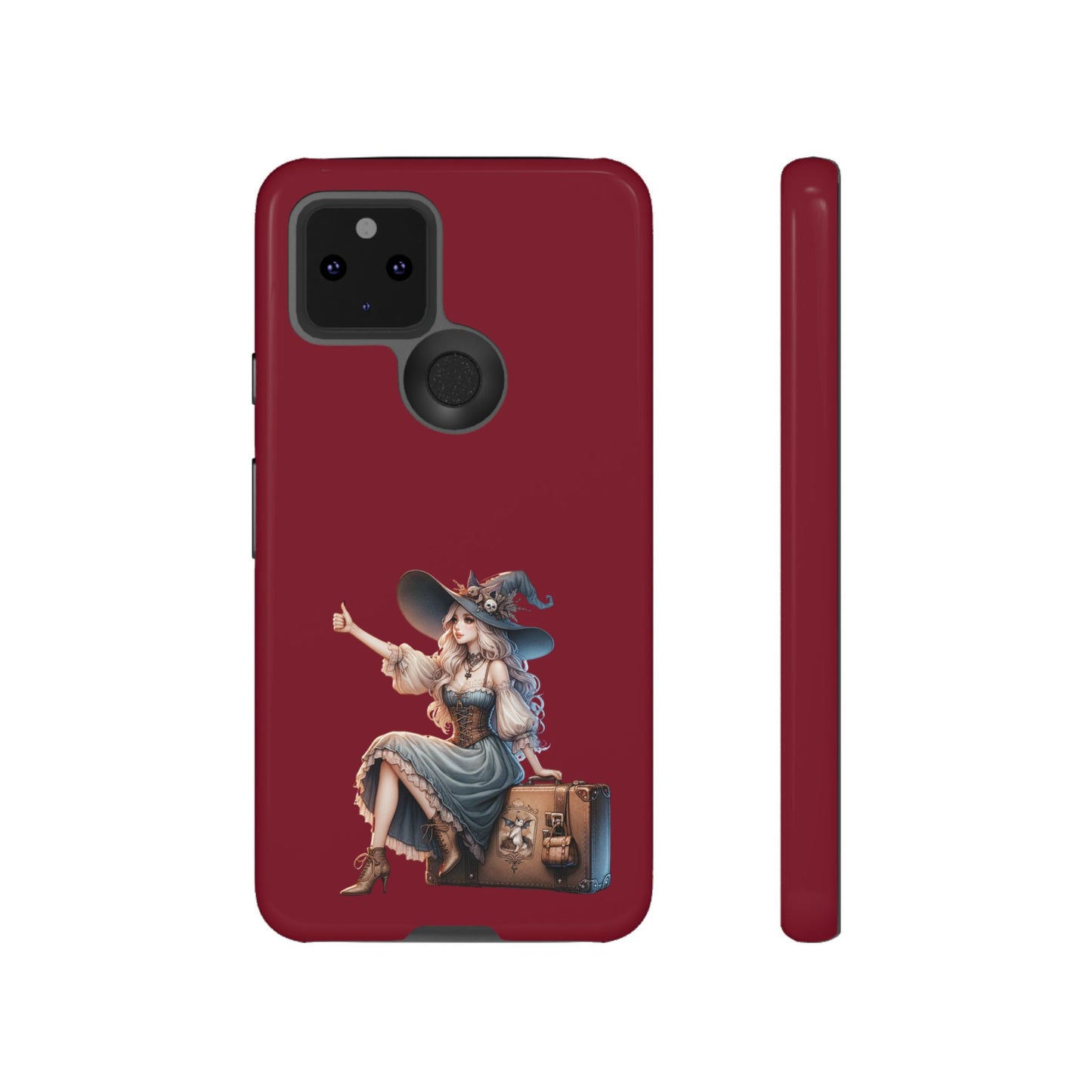 Witchy Phone Case - Magical, Durable - Halloween Gift, Cosplay Accessory, Cute Witch Design