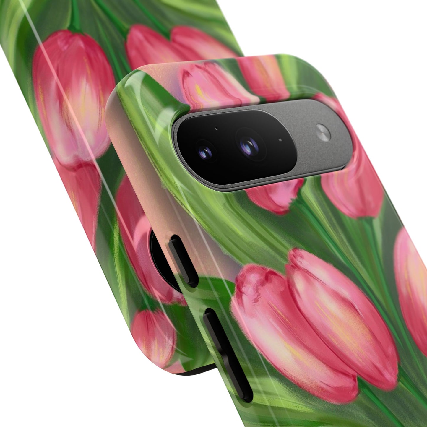 Floral Phone Case with Vibrant Tulips - Tough Cases for Garden Lovers, Spring Gifts, Nature Enthusiasts, Unique Gadget Accessories, [...]