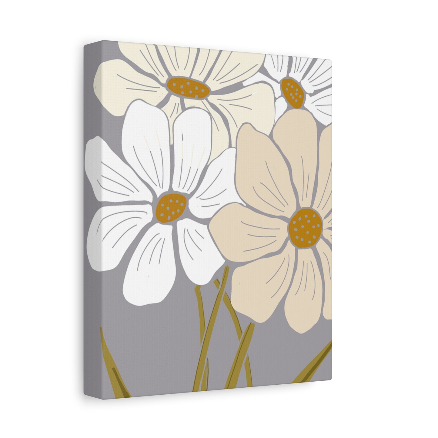 Copy of Copy of Matte Canvas, Stretched, 1.25" Tulips Pink and Purple Flowers