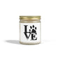 Pet Love Scented Candles - Coconut Apricot Wax for Dog Lovers, Gift for Pet Owners, Home Decor, Cozy Atmosphere, Valentine's Day