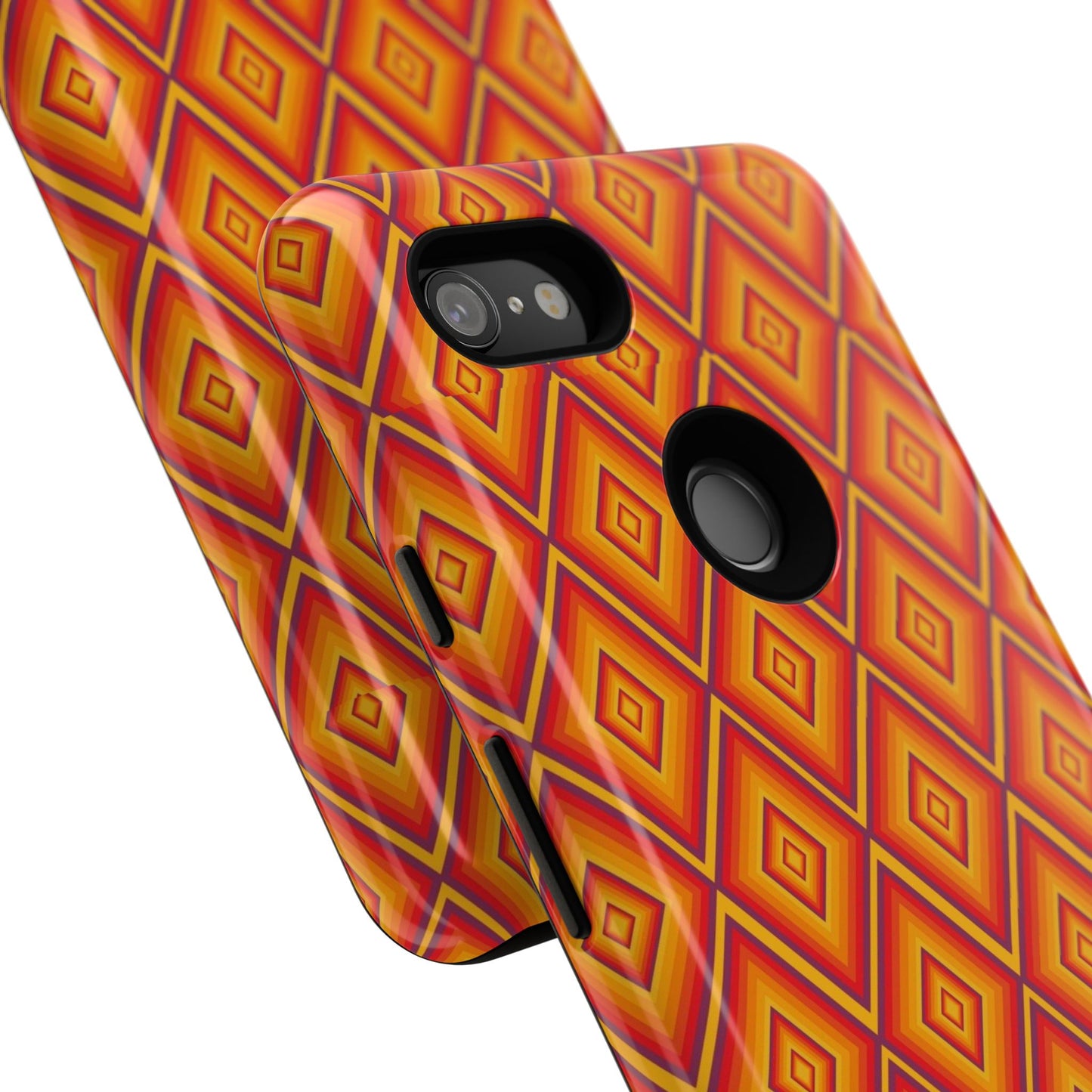 Geometric Phone Case, Tough Cases for Protection, Stylish Smartphone Cover, Vibrant Patterned Phone Accessory, Unique Gift Idea, [...]