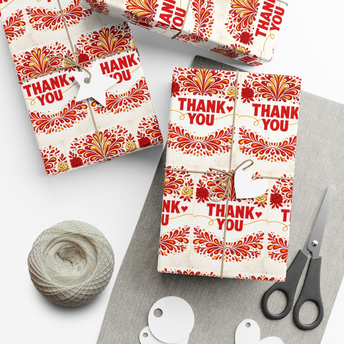 Gift Wrap Papers - "Thank You"