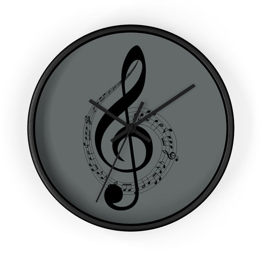 Musical Notes Wall Clock - Elegant Home Decor for Music Lovers