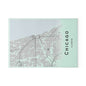 Chicago Map Glass Cutting Board – Modern Mint City Map Kitchen Board