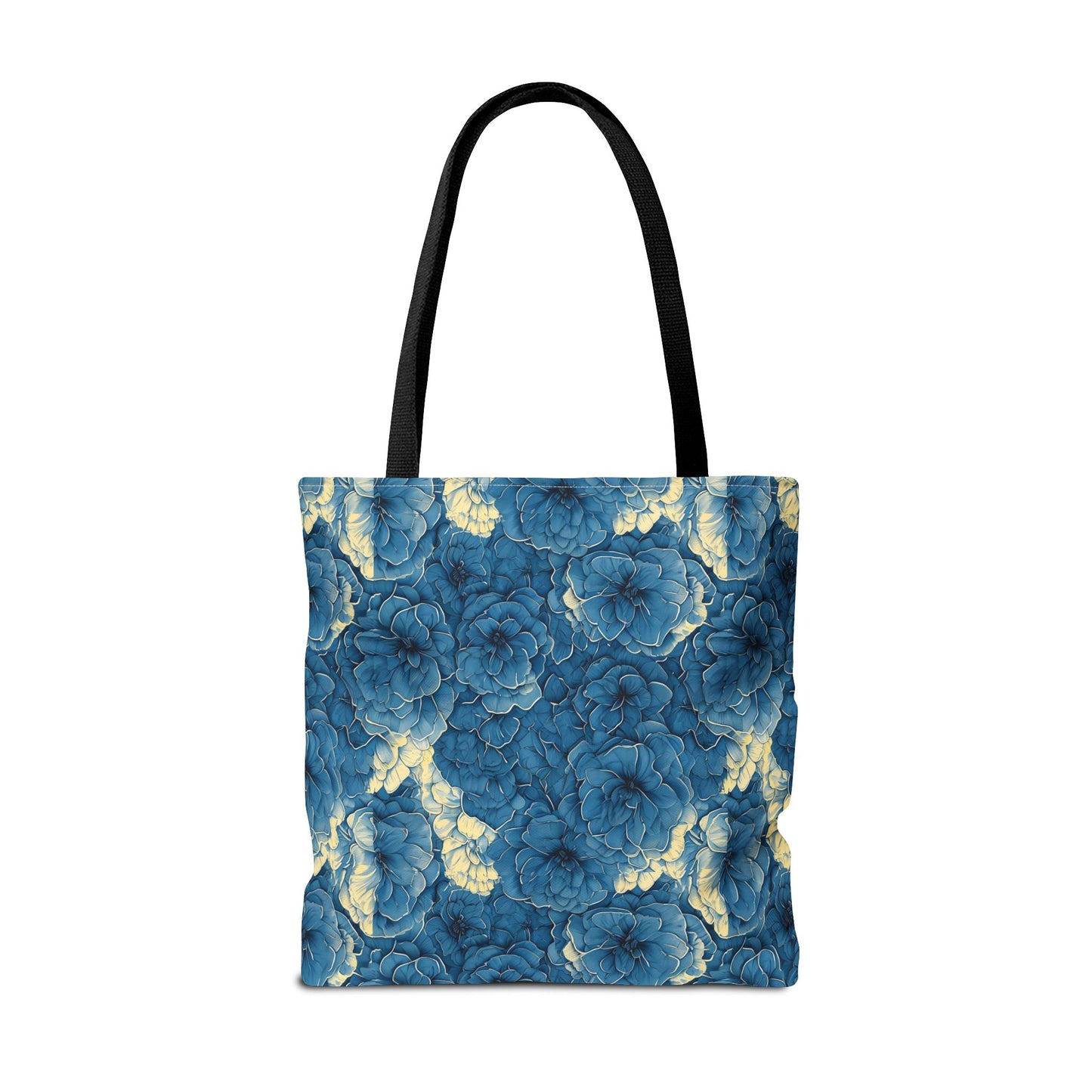 Floral Blue Peony Tote