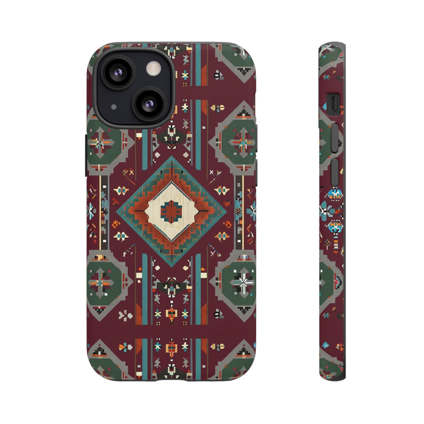 Tribal Pattern Phone Case - Boho Chic, Tough Durable Cover, Stylish Tech Accessory, Gift for Him/Her, Festival Essentials