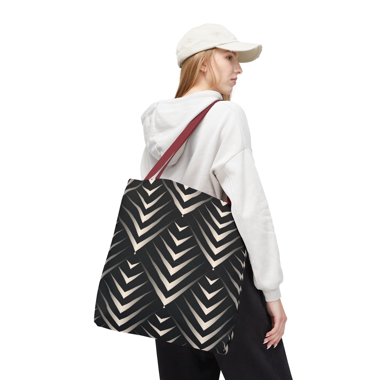 Chic Geometric Tote Bag, Stylish Everyday Bag, Reusable Shopping Tote, Eco-Friendly Gift, Fashion Accessory for All Occasions