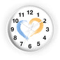 Heart-Shaped Wall Clock, Love Decor, Gift for Couples, Wedding & Anniversary, Home and Office Wall Art, Romantic Timepiece