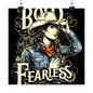Bold & Fearless Cowboy Woman Poster — Matte Vertical Wall Art