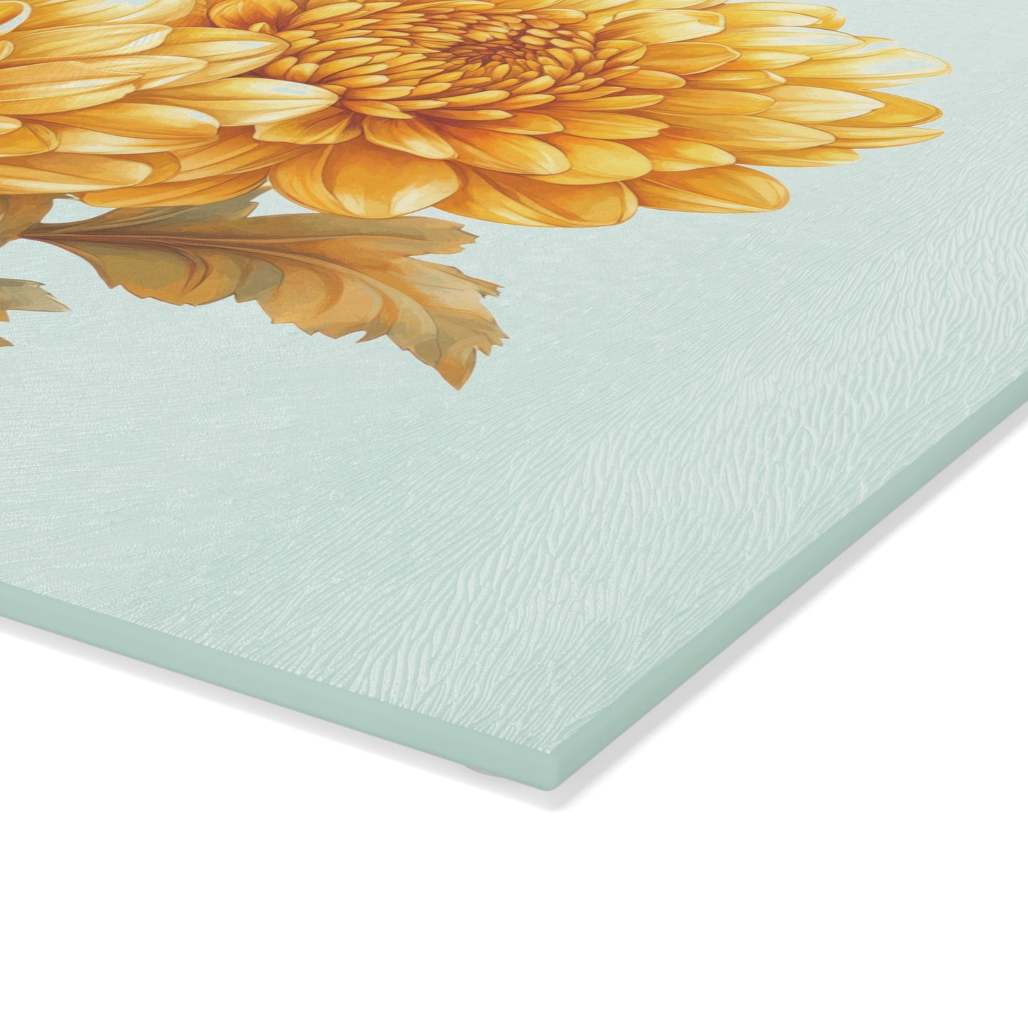 Floral Glass Cutting Board, Elegant Kitchen Decor, Gift for Chefs, Floral Home Accent, Cooking Accessory, Spring Decor