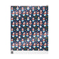 Christmas Snowman & Santa Wrapping Paper Roll — Festive Holiday Gift Wrap