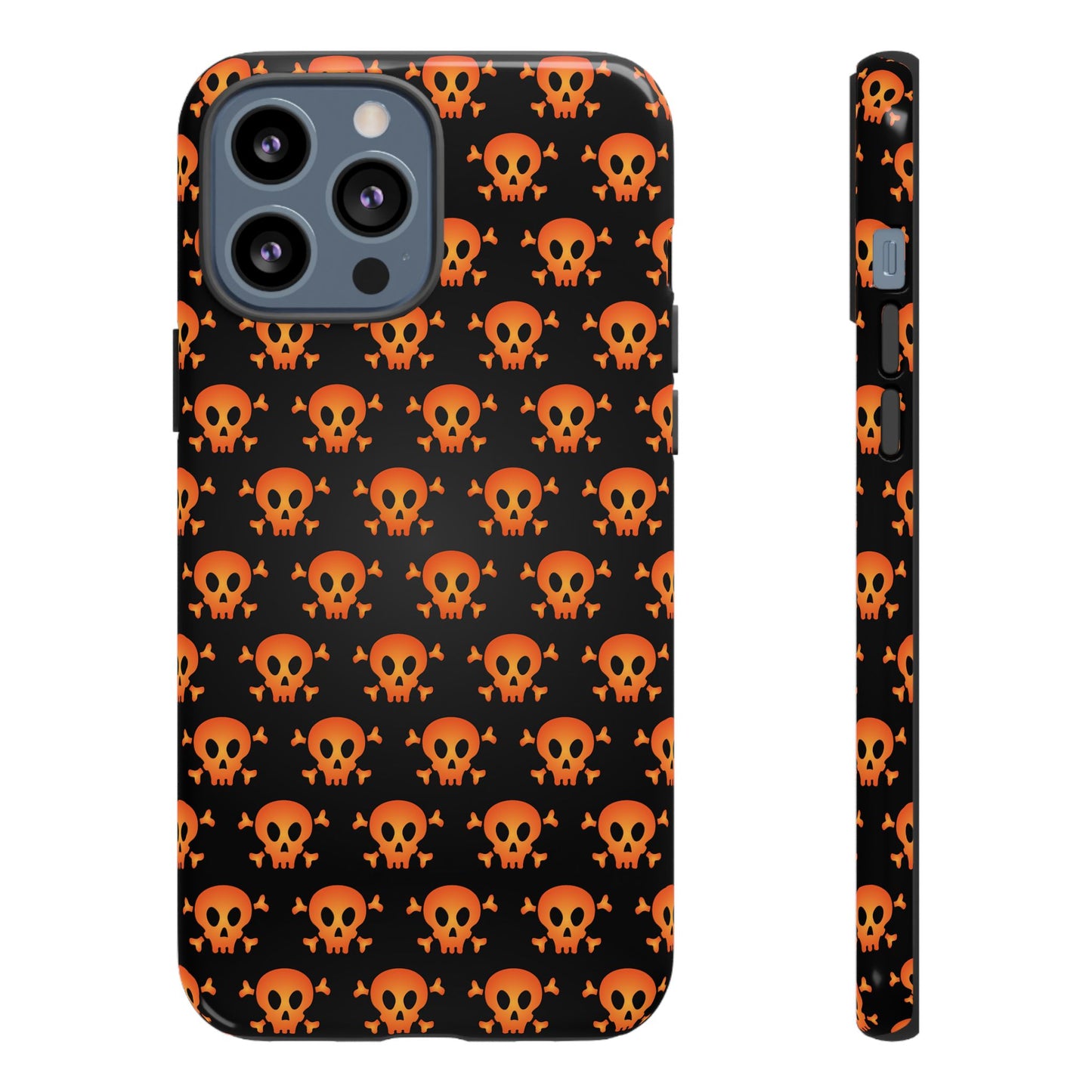 Halloween Skull Phone Case, Spooky Mobile Cover, Trick or Treat Accessory, Goth Gift, Skull Pattern Design