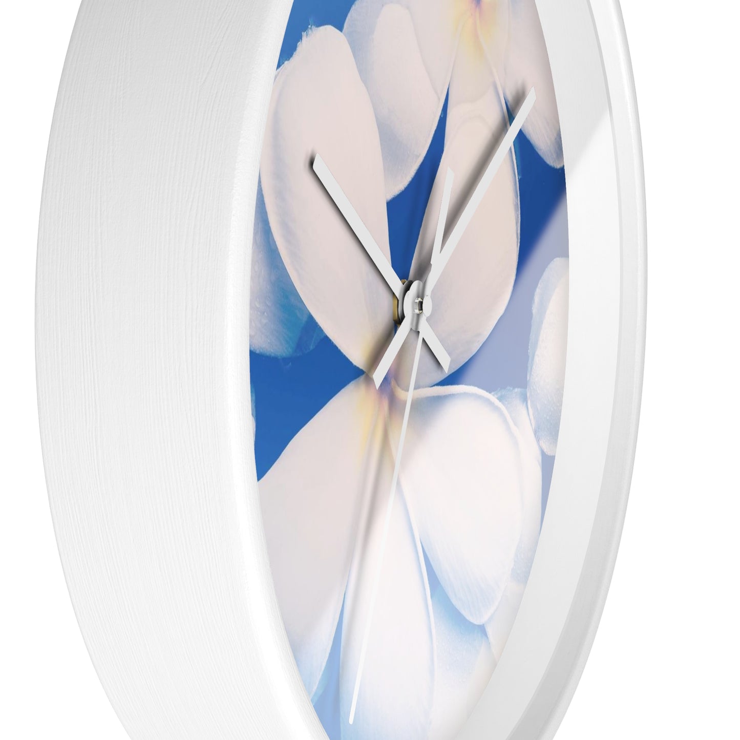 Serene Floral Wall Clock Perfect for Home Decor, Living Room