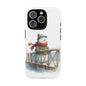 Snowman Phone Case – Winter Holiday Gift, Cute Snowman Design, Winter Accessories, Protective Phone Case, Unique Christmas Present