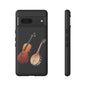 Musical Instrument Phone Case - Violin & Banjo Design, Music Lover Gift, Unique Phone Cover, Holiday Gift, Durable Tough Cases