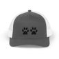 Paw Print Snapback Trucker Cap - Dog Lovers Hat, Pet Dad Gift, Adjustable Cap for Animal Lovers, Outdoor Activities, Casual Wear