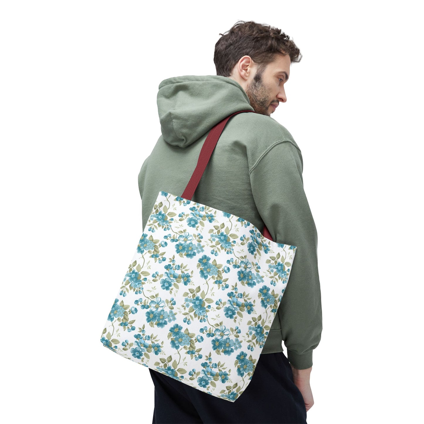 Floral Design Tote Bag | Reusable Shopping Bag, Beach Tote, Eco-Friendly Bag, Gift for Her, Travel Organizer