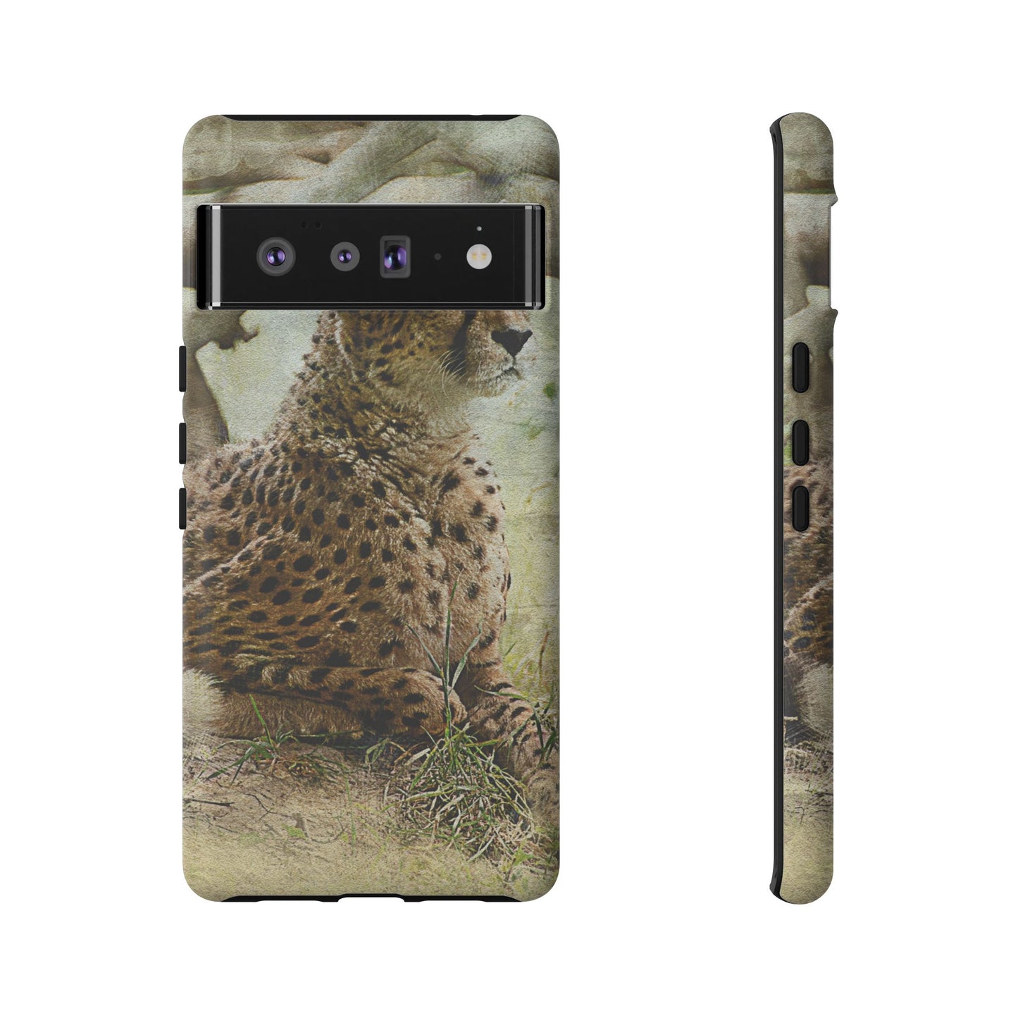 Cheetah Phone Case, Tough Cases, Animal Lover Gift, Wildlife Protection, Eco-Friendly Mobile Cover, Unique Phone Accessory
