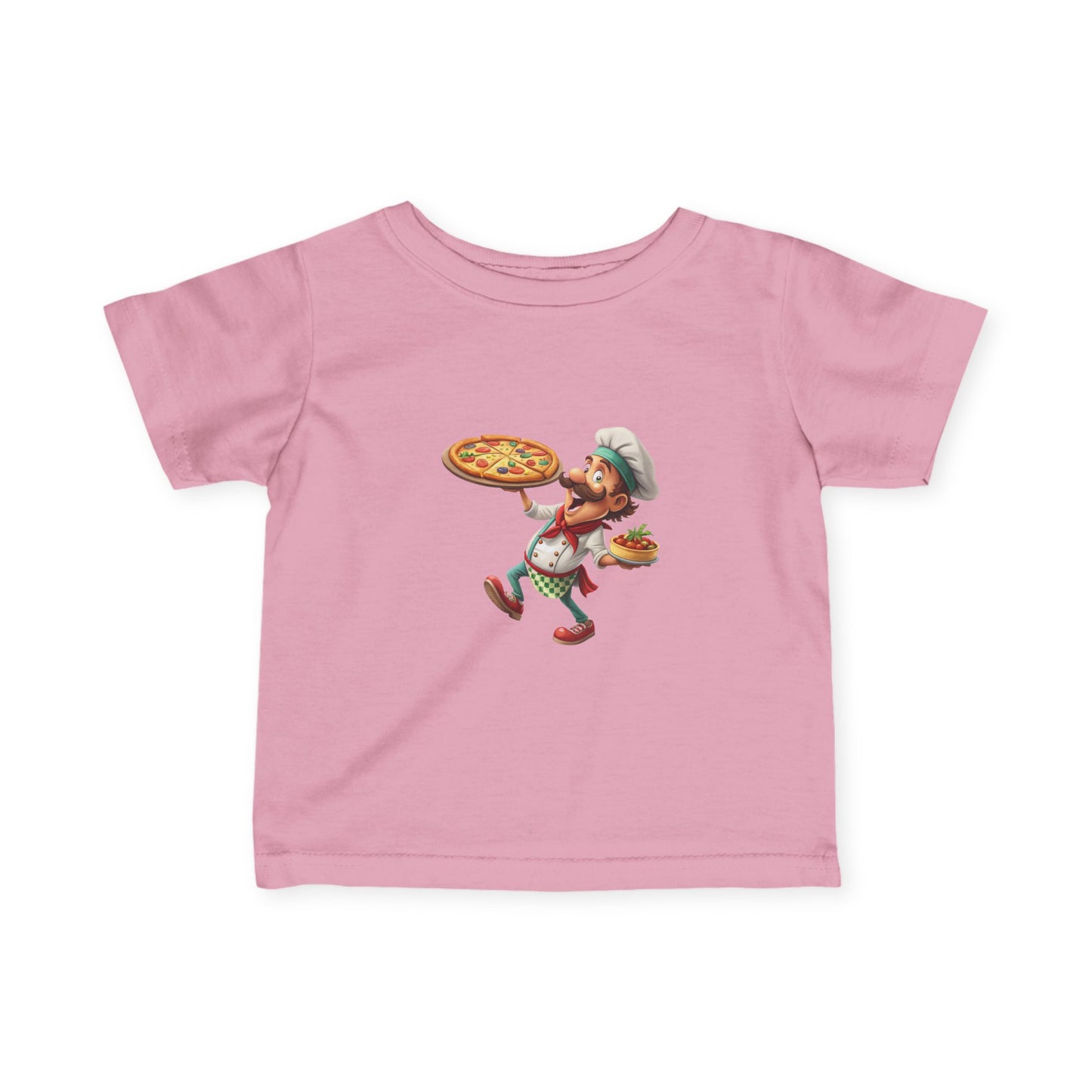Pizza Chef Infant Tee, Cute Baby T-Shirt, Toddler Pizza Shirt, Gift for Little Chefs, Kids Cooking Outfit, Whimsical Baby Clothes